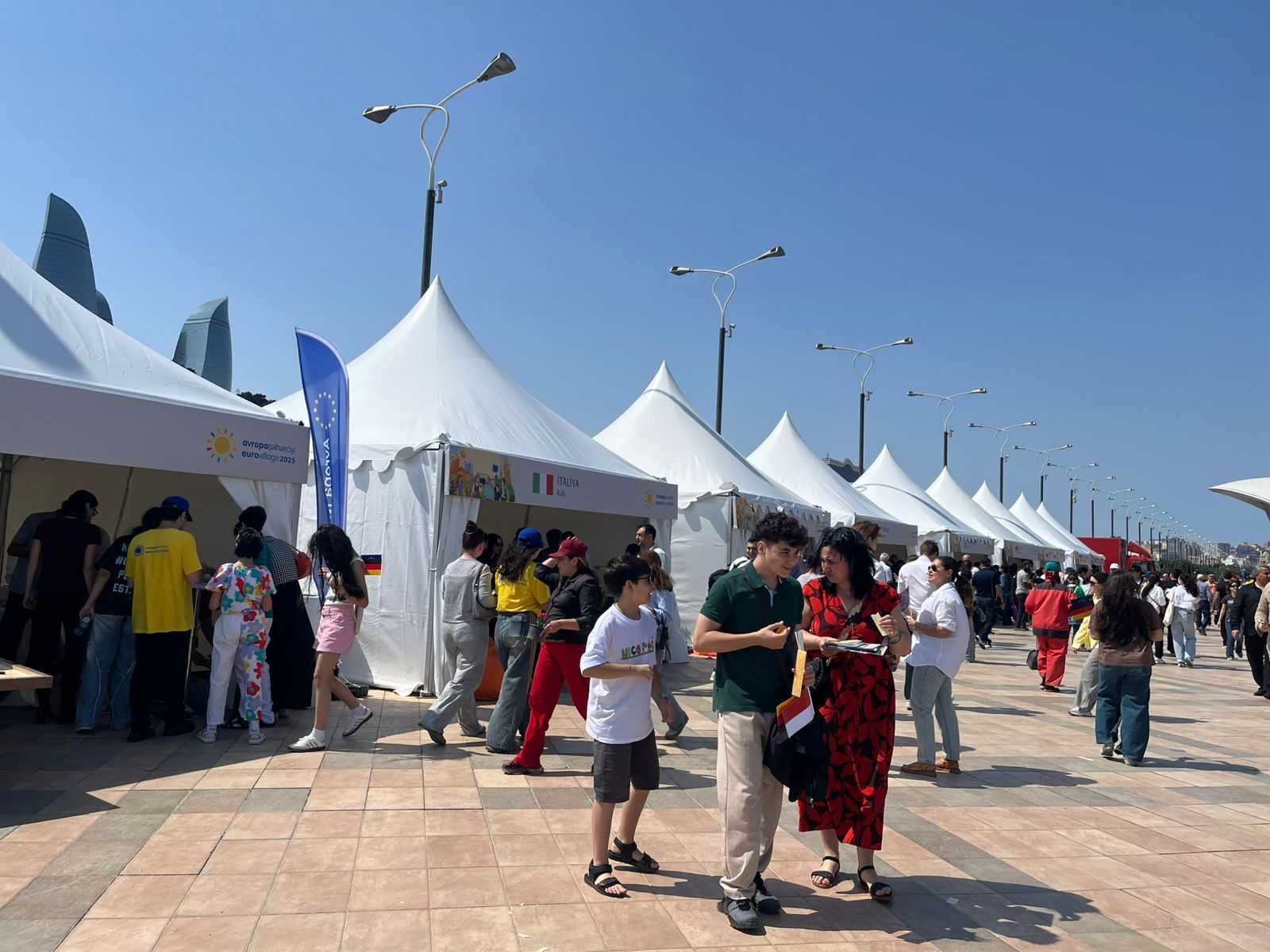 Участие на посолството в културното мероприятие “Eurovillage”, организирано от Делегацията на ЕС в Република Азербайджан на 22 юни 2025 г. в центъра на град Баку